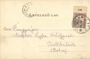 1900 Budaörs, Kápolna-hegy, kerekes kút. Kruspel Ferenc kiadása