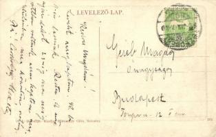 Szécsény, Rákóczi utca, Gép Raktár Winternitz Vilmos fiókja Salgótarján, Klein Samu üzlete. W.L. Bp....