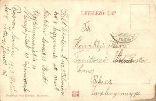 Kaposvár, Államvasutak nevelő és tápintézete, étterem belső. Fenyvesi Béla kiadása (EK)