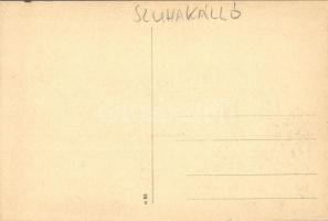 Szuhakálló, Kálló; Görög katolikus templom, Községháza, utcakép iskolával, posta, vasútállomás, szöv...