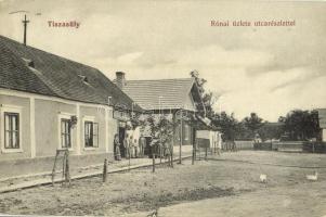 1913 Tiszasüly, utca, Rónai Ignác üzlete