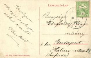 Balatonalmádi, Gőzhajó kikötő és Baross gőzös. Özv. Pethe Viktorné kiadása