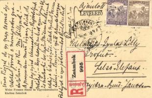 1917 Zsámbok, Beniczky Ádám kastélya. Weisz Ferenc kiadása. Edelsheim-Gyulai Lillynek (Horthy István...