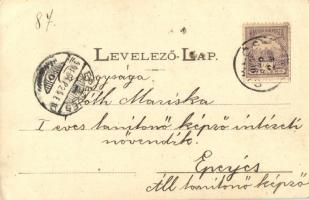 1901 Siklós, Községi óvoda. Feiler Mariska kiadása  (EK)