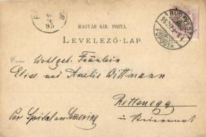 1895 (Vorläufer!) Budapest, Központi (Keleti) pályaudvar, Petőfi szobor, Kioszk és fővárosi vigadó. ...