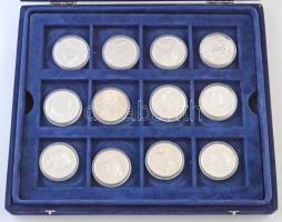 Kanada 1958-1997. 1$ Ag (24xklf) forgalmi emlékkiadások, "KANADA DIE OFFIZIELLEN SILBER-GEDENKM...