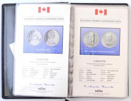 Kanada 1958-1997. 1$ Ag (24xklf) forgalmi emlékkiadások, "KANADA DIE OFFIZIELLEN SILBER-GEDENKM...