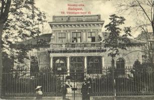 1912 Budapest VII. Novotny villa. Városligeti fasor 43.