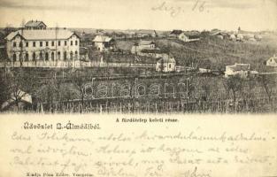 1905 Balatonalmádi, Fürdőtelep keleti része. Pósa Endre kiadása