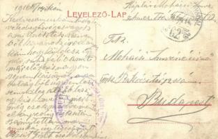 1916 Budapest XXII. Budafok, M. kir. pincemesteri tanfolyam épülete a Dunáról tekintve, Reichardt üz...