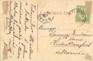 1903 Mezőszentgyörgy, Református templom, hősök szobra, lovaskocsi. W.L. 378.  (EK)