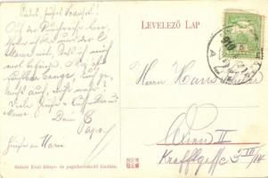 1910 Nyíregyháza, új vasútállomás. Szántó Ernő kiadása