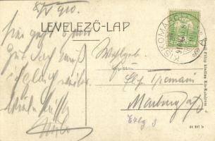 1910 Kiskomárom (Zalakomár), Uradalmi ház, templom. Art Nouveau. Skopál Fülöp kiadása