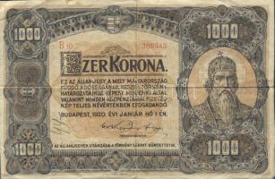 1920. 1000K T:III/IV+