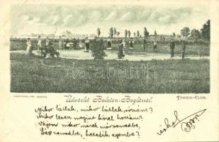 1899 Balatonboglár, Tenisz klub / tennis club. Rigler Részv. Társ.