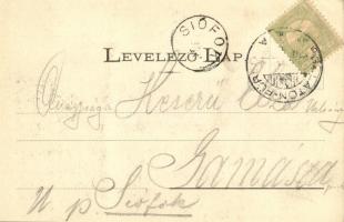 Balatonfüred, Baross hajó a kikötőhíd előtt. Koller Károly kiadása