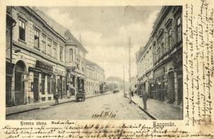 1906 Kaposvár, Korona utca, Gerő Zsigmond üzlete, bútorraktár. Fenyvesi Béla kiadása (EK)