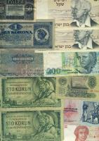 Vegyes bankjegy tétel, 69db magyar, korona, pengő, infla, forint + 20db külföldi T:vegyes