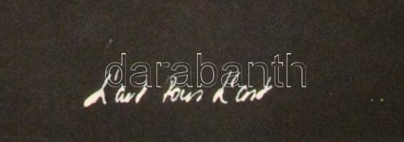 Jelzés nélkül: L'art pour l'art tus, papír.  52x34 cm