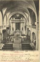 1903 Besztercebánya, Banská Bystrica; székesegyház belső. Lechnitzky O. kiadása / cathedral interior