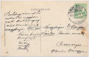 1910 Nagybánya, Baia Mare; montázslap a jövőben. Frankovits A. kiadása / in the future montage