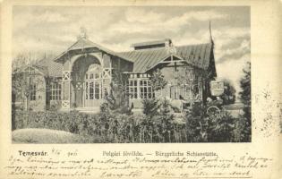 1906 Temesvár, Timisoara; Polgári lövölde / Bürgerliche Schiesstätte / shooting hall