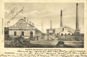 1907 Zsombolya, Hatzfeld, Jimbolia; Hungaria gőztéglagyár mint részvénytársaság. Perlstein F. kiadása / brick factory