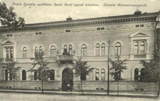 1907 Máramarossziget, Sighetu Marmatiei; Prielle Cornélia szülőháza, Sabó Aurél ügyvéd tulajdona / villa