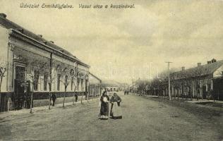 Érmihályfalva, Valea lui Mihai; Vasút utca, kaszinó / railway street with casino
