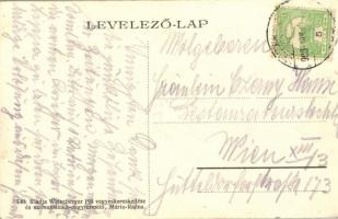 1908 Máriaradna, Radna (Lippa, Lipova); Kossuth Lajos utca, Faller szálloda a Magyar Koronához. Weis...