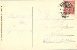 1918 Nagymihály, Michalovce; Takarékpénztár, Ipar és Kereskedelmi Bank, Lichtig Hermann üzlete / sav...