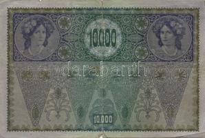 Ausztria 1918. Osztrák-Magyar Bank kiadása 10.000K piros "Deutschösterreich" fny-sal (6x) ...