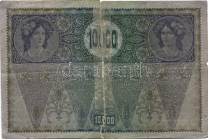 Ausztria 1918. Osztrák-Magyar Bank kiadása 10.000K piros "Deutschösterreich" fny-sal (7x) ...