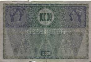 Ausztria 1918. Osztrák-Magyar Bank kiadása 10.000K piros "Deutschösterreich" fny-sal (7x) ...