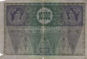 Ausztria 1918. Osztrák-Magyar Bank kiadása 10.000K piros "Deutschösterreich" fny-sal (7x) ...