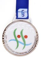 2006. "28. Úszó-Európa-Bajnokság / Szinkronúszás" jelzett Herendi porcelán díjérem (3x) ar...