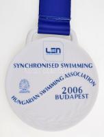2006. "28. Úszó-Európa-Bajnokság / Szinkronúszás" jelzett Herendi porcelán díjérem (3x) ar...