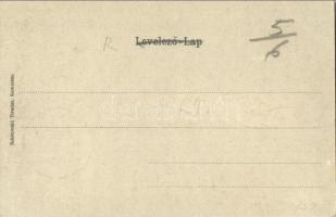 1908 Komárom, Komárnó; kikötő, gőzhajók / port, steamship