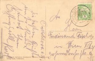 Ómoldova, Moldova Veche; M. kir. csendőrségi őrs laktanya. Harkányi felvétele és Baila kiadása / gen...