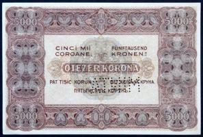 1920. 5000K "MINTA" perforációval és piros "000 000000" számozással T:I- / Hunga...