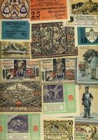 Német Birodalom/Weimari Köztársaság 1920-as évek eleje 325db dekoratív szükségpénz, nagyon kevés dup...