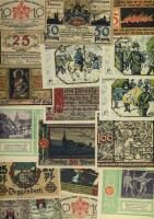 Német Birodalom/Weimari Köztársaság 1920-as évek eleje 325db dekoratív szükségpénz, nagyon kevés dup...