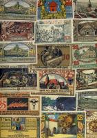 Német Birodalom/Weimari Köztársaság 1920-as évek eleje 325db dekoratív szükségpénz, nagyon kevés dup...