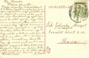 1915 Tiszolc, Tisovec; Piac tér, Kohn Albert üzlete. Hortinsky F. kiadása / market square, shops