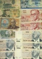 Kis bankjegy tétel, egész világ, 163db T:vegyes