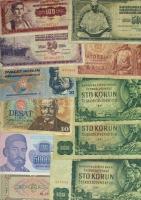 Kis bankjegy tétel, egész világ, 163db T:vegyes