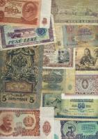 Kis bankjegy tétel, egész világ, 163db T:vegyes