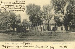 1904 Komárom, Komárnó; Újváros, Igmándi úti részlet, üzlet / street view, shop (EK)