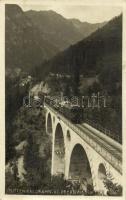 1937 Tirol, Mittenwaldbahn (Karwendelbahn), Vorbergviadukt / railway, train, viaduct