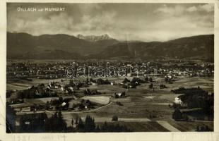 1931 Villach mit Mangart / general view, mountain (EK)